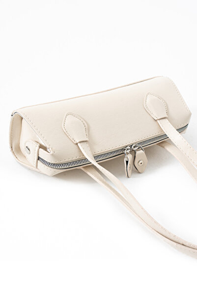 KOÇAK ÇANTA Γυναικεία τσάντα χειρός και ώμου με φερμουάρ με δύο λαβές ορθογώνια μπαγκέτα