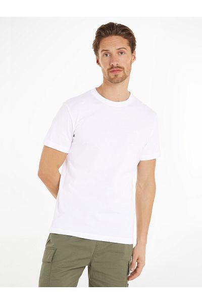 Calvin Klein Calvin Klein Men White Short Sleeve T-Shirt