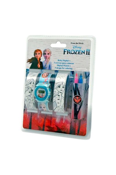 Frozen Ceas mana digital cu bratara de colorat, multicolor, Frozen II