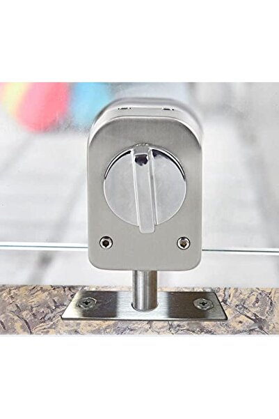 Generic ZONADAH 2pcs in Pack High Quality 304 Stainless Steel Glass Door Locks, Floor Latch Lock, Bolt Groun