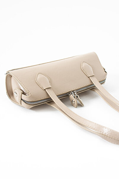 KOÇAK ÇANTA Γυναικεία τσάντα χειρός και ώμου με φερμουάρ με δύο λαβές ορθογώνια μπαγκέτα