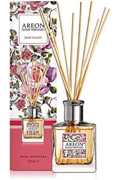 Areon Home Perfume Reed Diffuser 150 ml 10 Rattan Reeds - Rose Valley