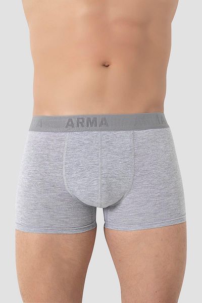 Arma Yıldız Συσκευασία 6 ανδρικών βαμβακερών Lycra εύκαμπτο ύφασμα γκρι μπόξερ