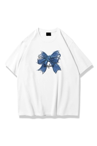 Jose Clothing تي شيرت مطبوع بأكمام قصيرة وقصة كبيرة الحجم