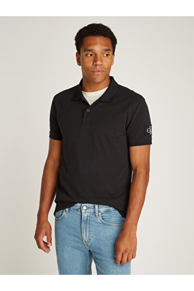 Calvin Klein Calvin Klein Mens Black Badge Short Sleeve Polo T-Shirt