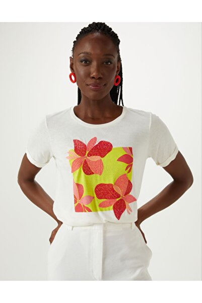 Bengi Clothing تي شيرت مطبوع بأكمام قصيرة وقصة كبيرة الحجم