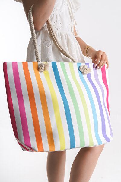 Solo Bag Жіноча пляжна сумка на блискавці з м'яким плетеним візерунком, сумка...