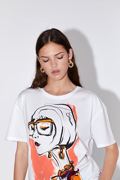Bengi Clothing Oversize Cut Short Sleeve Printed T-Shirt