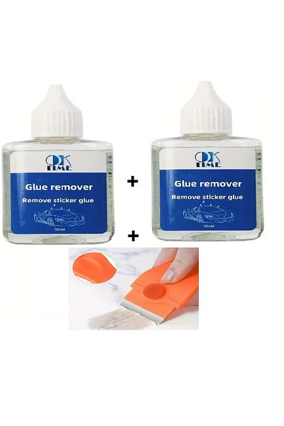 Oktime 2Remover traces of stickers&adhesives from surfaces,surface cleaner from traces of dirt-50ml+Scraper