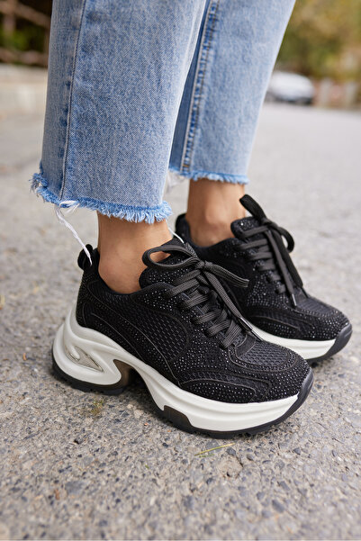 ANGELİNA JONES SOCHI TENIS DE FEMEI NEGRU CU TALPA IMPORTATĂ SPECIALĂ