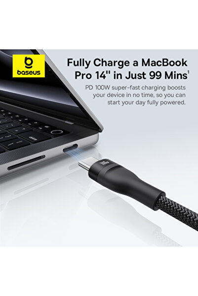 Baseus Flash Series 3 100W One-for-three Fast Charging Cable Type-C to C+C+C - 480Mbps