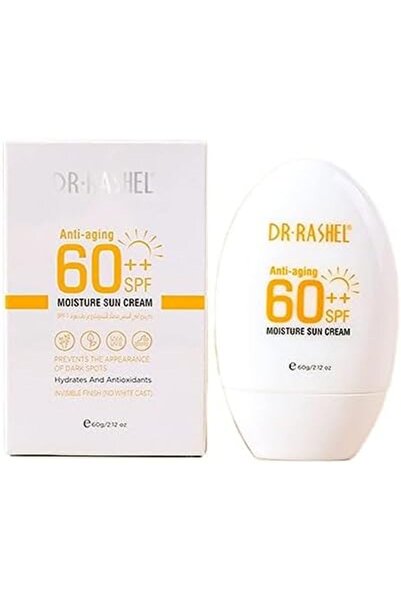 DR.RASHEL كريم دكتور راشيل المرطب ومضاد للشيخوخة بعامل حماية من الشمس 60، 60 جرام