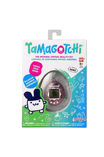 Tamagotchi الحيوانات الأليفة الافتراضية الرقمية - الوردي اللامع (سلسلة Bandai Gen2 الأصلية)