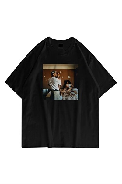 Jose Clothing Tricou imprimat cu mânecă scurtă cu croială supradimensionată