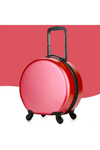 ABYZ Travel trolley for children, round, Easy Trip model, 38x20x38 cm, 360 wheels, red color ABYZ™
