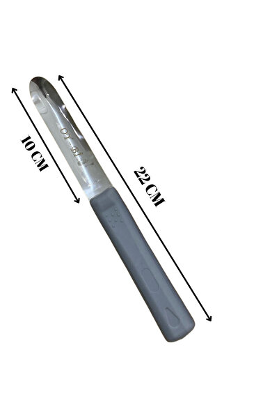 OY-Bİ Patlıcan & Kabak Gri Plastik Saplı Yöresel Sebze Oyma Bıçağı