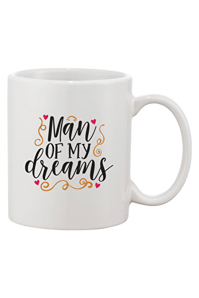 OEM Εξατομικευμένη λευκή κούπα 'Ο άνθρωπος των ονείρων μου', INOVATIX®. 330 ml