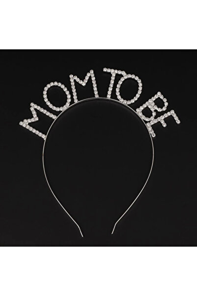 karadağsb Κρυστάλλινη Πέτρα Ασημί Χρώμα Mom To Be Crown Mother Crown