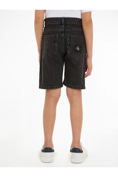 Calvin Klein Boys Black 5 Pocket Relaxed Denim Shorts
