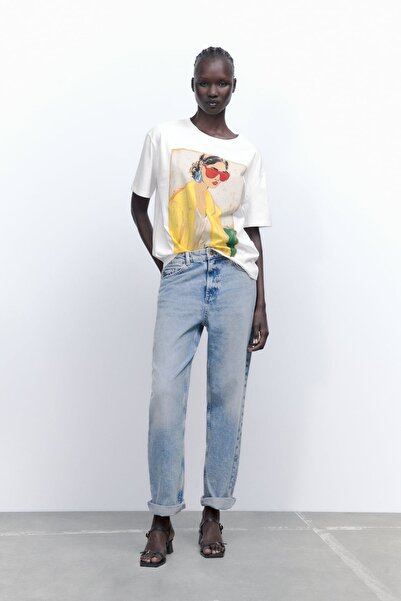 Bengi Clothing تي شيرت مطبوع بأكمام قصيرة وقصة كبيرة الحجم