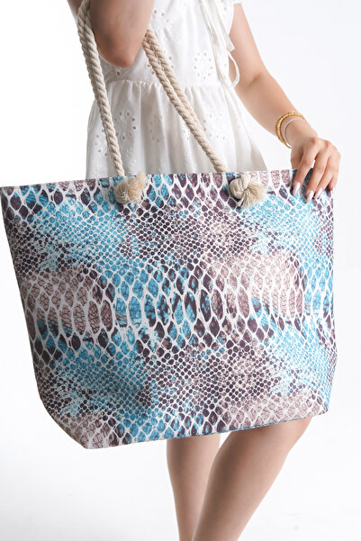 Solo Bag Жіноча пляжна сумка на блискавці з м'яким плетеним візерунком, сумка...