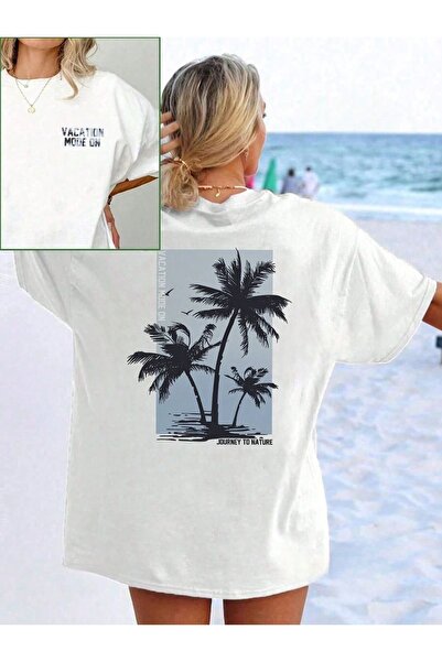 Jose Clothing Tricou imprimat cu mânecă scurtă cu croială supradimensionată