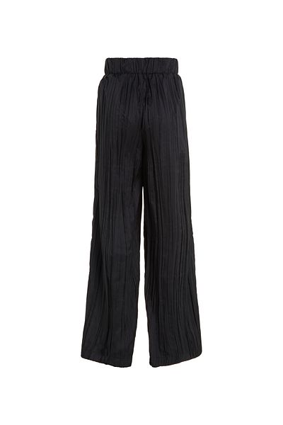 Calvin Klein Girls Black Festive Plisse Pants
