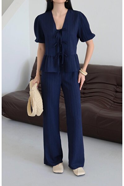 Ekim Store Set dublu cu cravată adunată