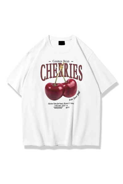 Jose Clothing تي شيرت مطبوع بأكمام قصيرة وقصة كبيرة الحجم