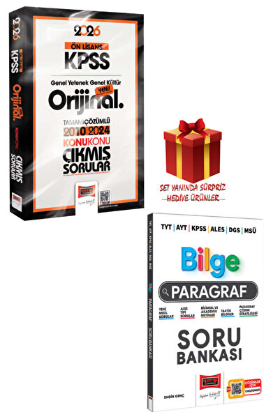 Yargı Yayınları 2026 KPSS Ön Lisans GYGK Orijinal Konu Konu Çıkmış Sorular 20...