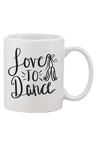 OEM Cană albă personalizată „Iubesc să dansez”, INOVATIX®. 330 ml