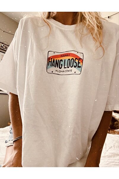 Jose Clothing Tricou imprimat cu mânecă scurtă cu croială supradimensionată