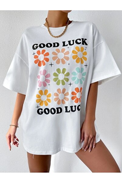 Jose Clothing Tricou imprimat cu mânecă scurtă cu croială supradimensionată