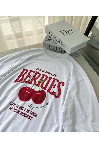 Jose Clothing تي شيرت مطبوع بأكمام قصيرة وقصة كبيرة الحجم