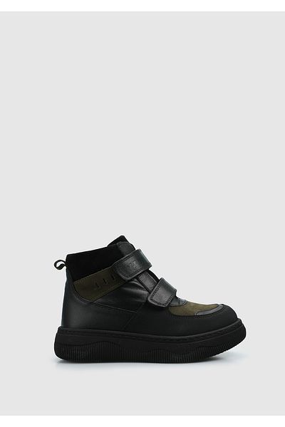 Kiddo Black Leather Boy's Boots