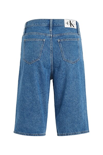 Calvin Klein Women Blue Bermuda Mom Shorts