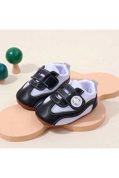 Superbaby Adidasi albi cu negru pentru baietei - Baby