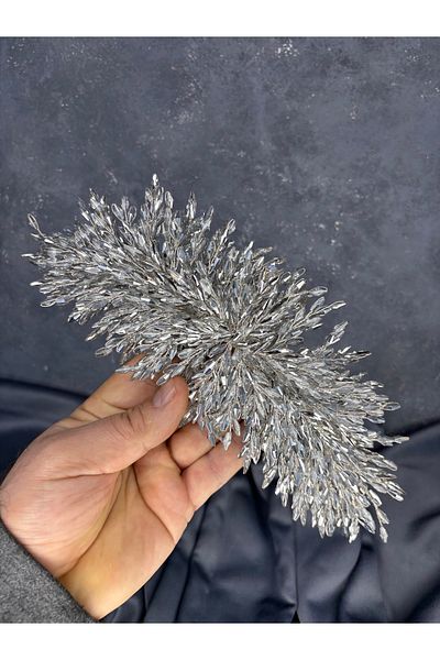 Hayalperest boncuk Eva Dense Bead Embroidered Bridal Henna Crown