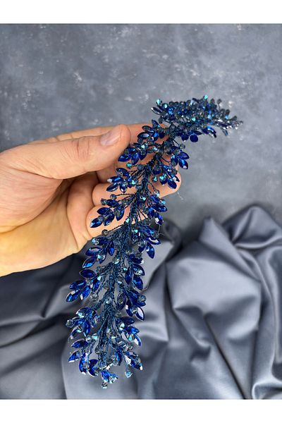 Hayalperest boncuk Laurel Bridal Crown Hair and Turban Accessory