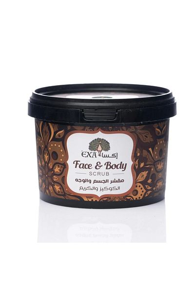 EXA Face Body Scrub 400 Gm Cookies Cream -2935 --- AXA Face and Body Scrub 400 ml Cookies and Cream