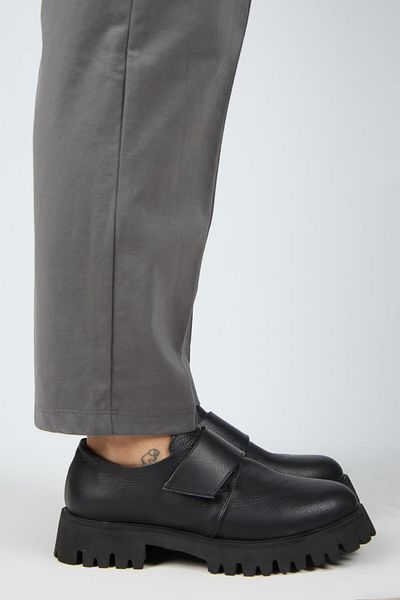 Manijero Pantofi negri din piele naturală cu velcro Mimi pentru femei