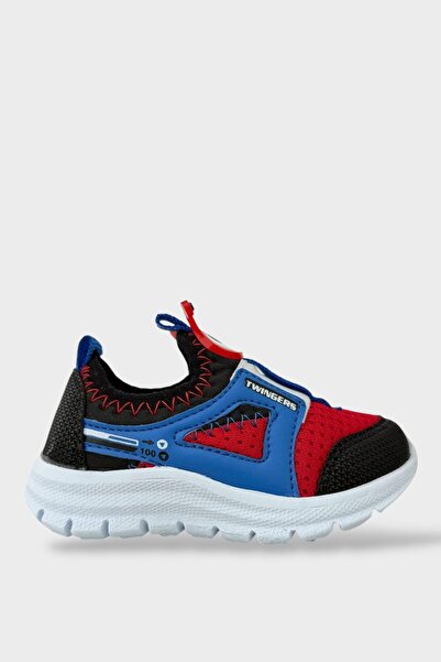 Liger Çocuk Airfile Hafif Taban Kreş Ev Okul Bebe Spor Ayakkabısı SİYAH - KIR...