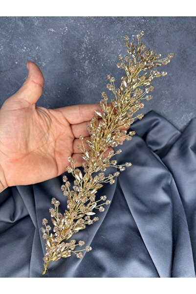 ESPEREST Hera Crystal Bead Decorated Elegant Bridal Henna Crown