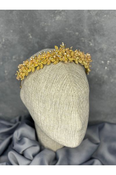 Hayalperest boncuk Bead Embroidered Duru Bridal Henna Crown