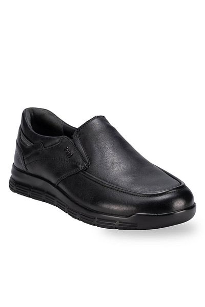 Forelli 46514-H Mather Black Genuine Leather Men's Shoes