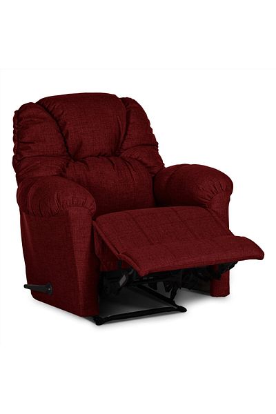 American Polo | American Polo | Linen Classic Recliner Chair - Burgundy - 92×78x103