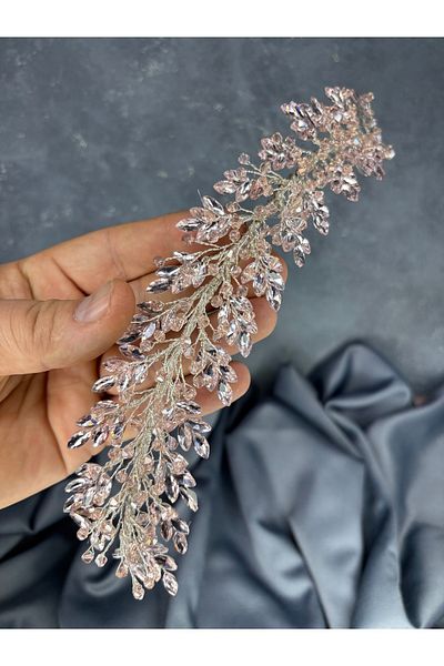 Hayalperest boncuk Laurel Bridal Crown Modern Accessory for Hair and Turban