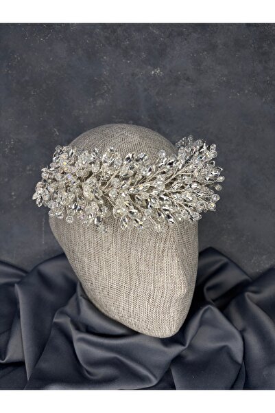 ESPEREST Tiara de mireasă cu mărgele fine Elisa, turban și accesoriu pentru păr