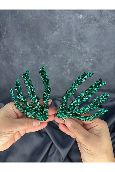 Hayalperest boncuk Bride Hairpin with Bugle Comb and Double-Sided