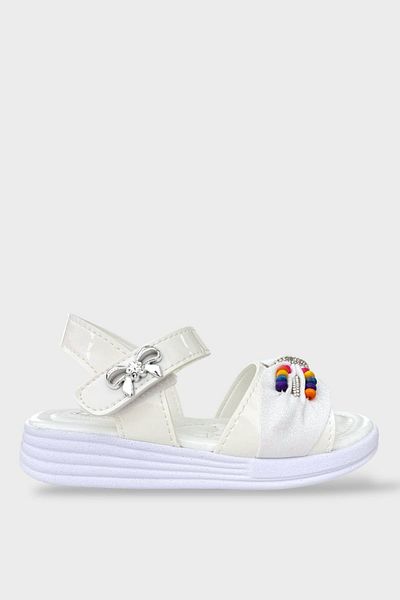 Liger Girl's Summer Wedding Ceremony Stylish Sandals Shoes White